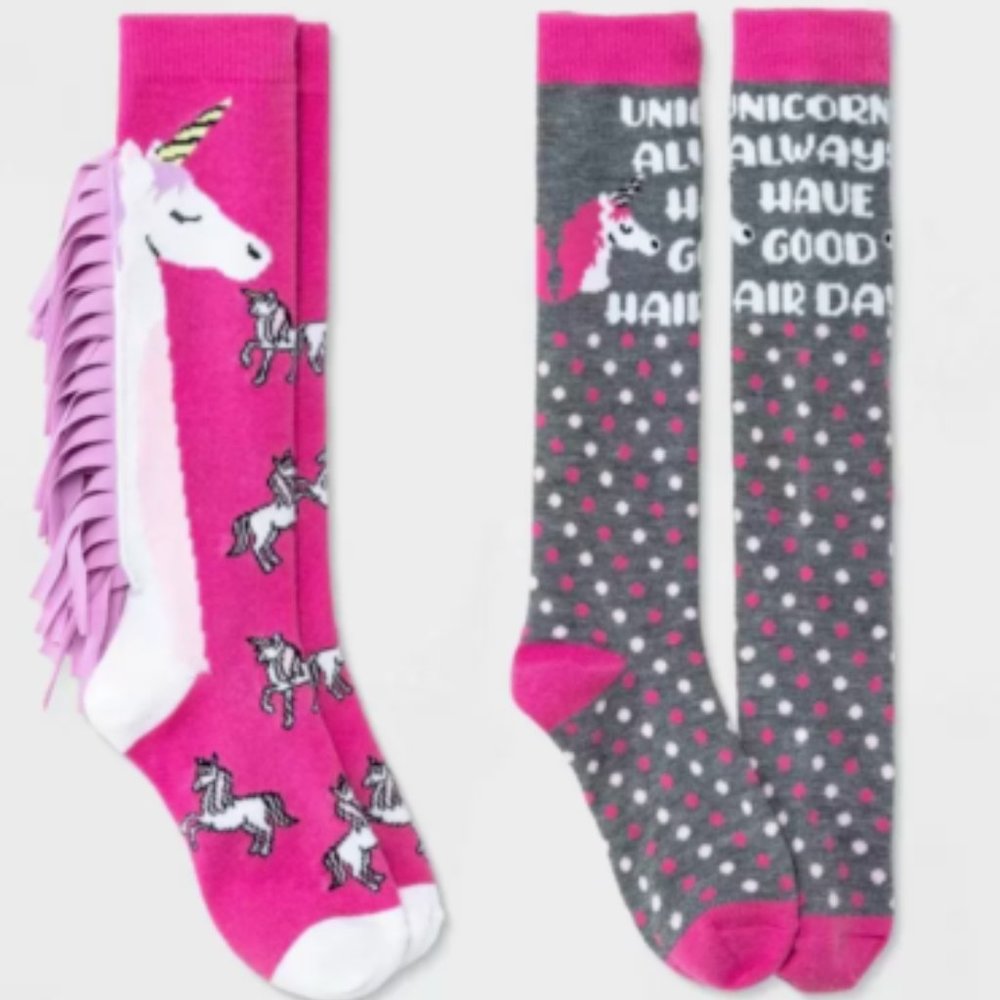 NWT Unicorn Socks 2PK